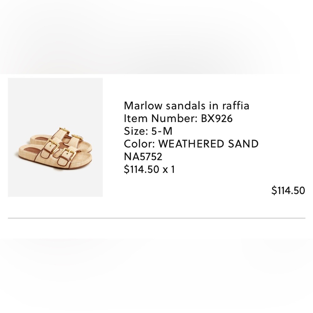 Jcrew raffia double buckle slides!